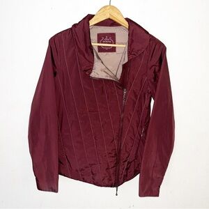 Prana Asymmetrical Zip Yoga JacketPuffer Quilted Sz S